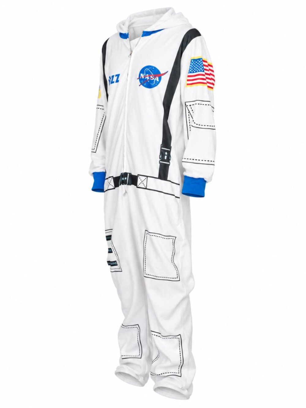 Nasa Astronaut Adult Costume Hooded Pajama Union Suit Unisex SZ M Brand New